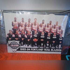 1993-94 Franz #1 Portland Trail Blazers Team Card (In Wrapper)